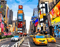 Такси в большом городе