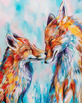 Милые лисички