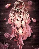 Нежно-розовый ловец снов