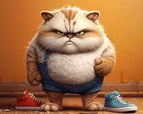 Упитанный кот