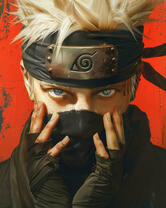 Учитель Какаси из аниме Наруто