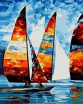 Парусники в открытом море