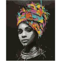 Портрет девушки в разноцветной чалме