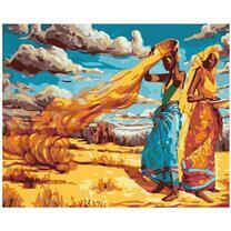 Темнокожие девушки в пустыне