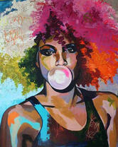 Спортивная девушка с пышной прической