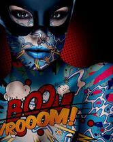 Девушка с комиксов