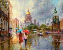 Прогулка по Питеру под дождем