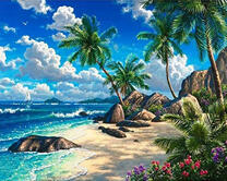 Пальмы на берегу океана