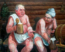 В баньке с пивом