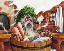 Старичок в бане