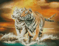 Тигры на море