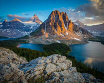 Прекрасный вид на горы с высоты