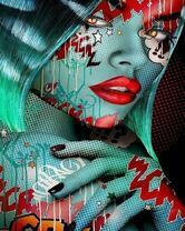 Девушка в граффити