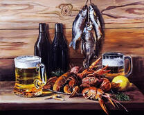 Пивко с раками и таранкой