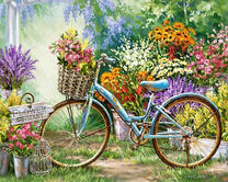 Доставка цветов на велосипеде