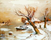 Деревня в снегу