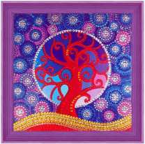 Красочное дерево и цветы