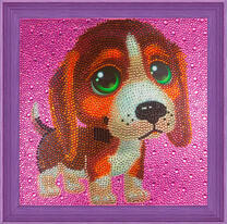 Милый щенок с печальными глазами