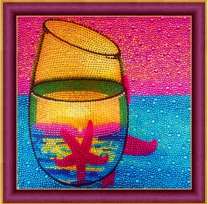 Стакан с морской звездой