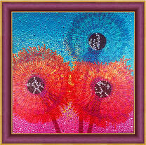 Разноцветные одуванчики