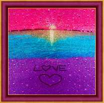 Восход солнца над морем с любовью