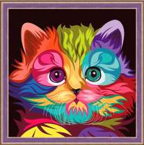 Маленький цветной котенок