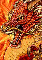 Грозный красный дракон