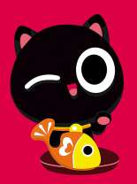 Котик с рыбкой