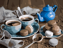 Вкусный кофе с макаронами