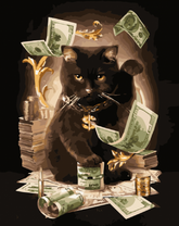 Черный кот и доллары