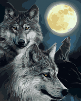 Серые волки темной ночью