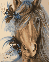 Лошадь с красивой гривой