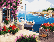 Залив для лодок у домика