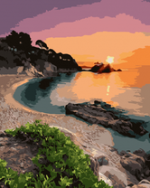 Закат над заливом