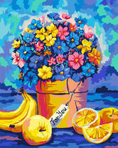 Букет нежных цветов и витамины