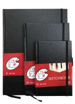 Черный блокнот Sketch Book Рисуй на Кураже A4, 80 листов