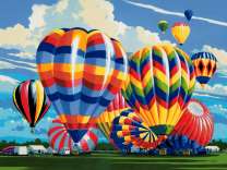 Подготовка воздушных шаров к полёту