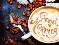 Доброе утро и зерновой кофе