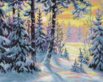 Зимний солнечный день в лесу