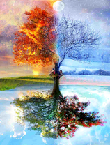 Дерево - времена года