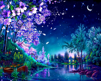 Сказочная ночь на реке