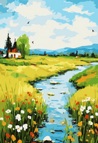 Прекрасный летний пейзаж