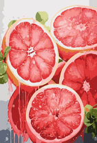 Натюрморт с грейпфрутами