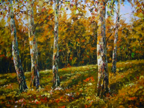 Осенняя березовая роща