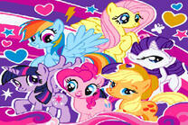 Маленькие разноцветные пони