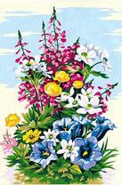 Букетик полевых цветов и колокольчиков