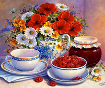 Деревенский натюрморт с вареньем