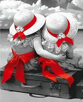 Сестрички на берегу моря