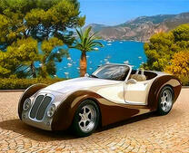 Родстер у моря