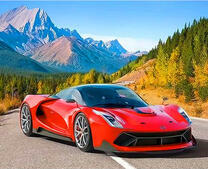 Феррари среди гор